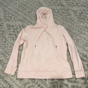 North Face Hoodie - sz Large - Light Pink. Overall good condition. Small stain.